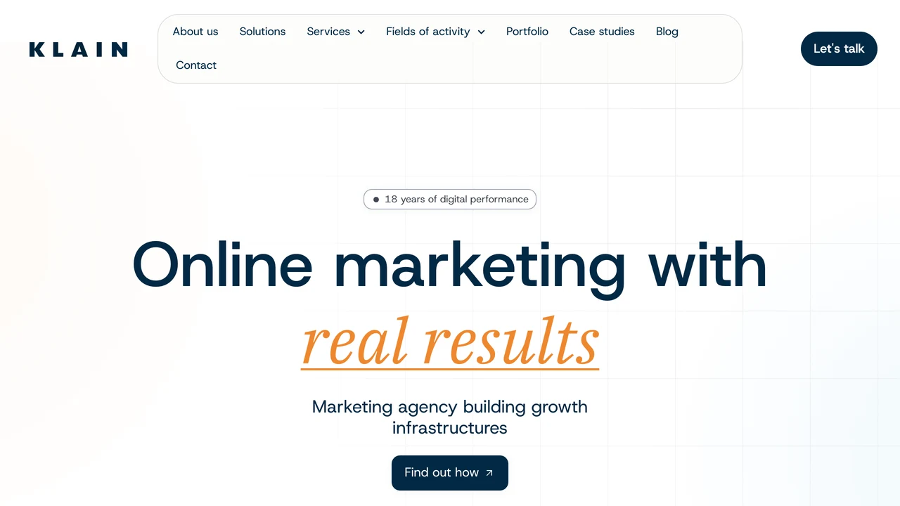 Captura a site-ului KLAIN