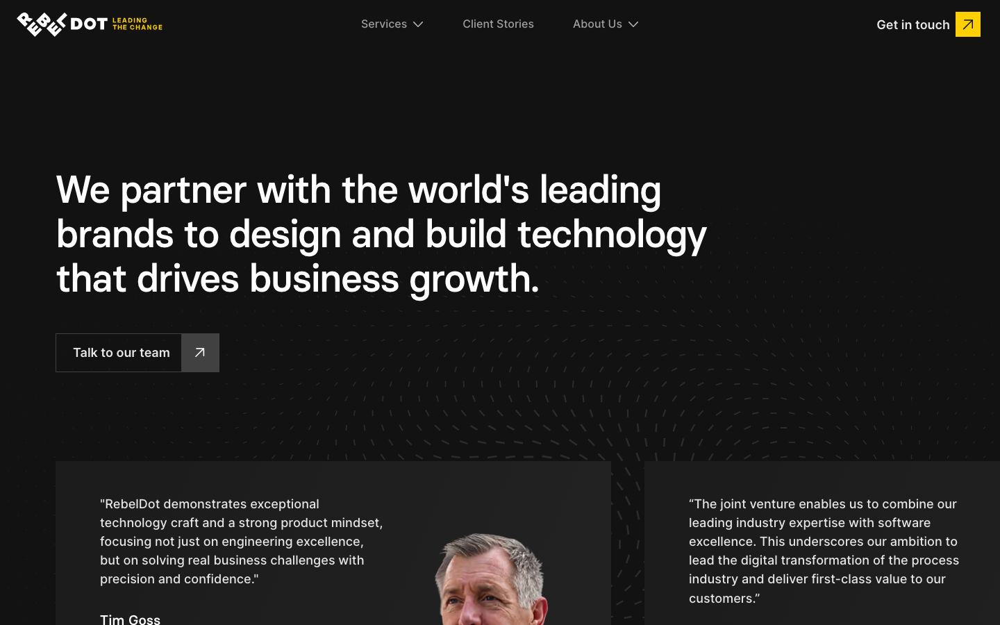 Captura a site-ului RebelDot