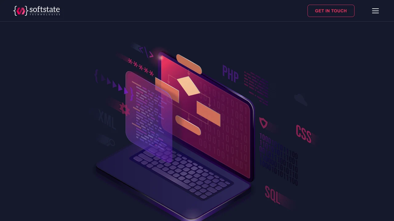 Captura a site-ului SoftState Technologies