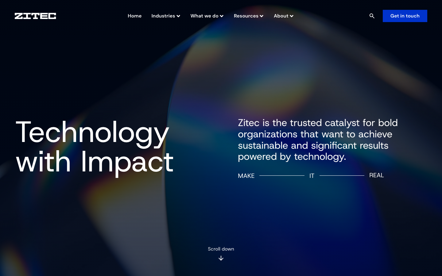 Captura a site-ului Zitec